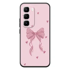 Чохол банти для Infinix Hot 60 Pro Plus (Бант на рожевому)