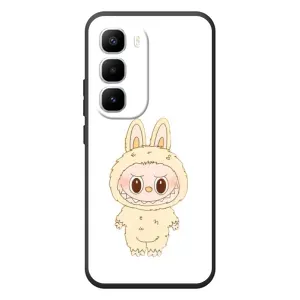 Чехол с принтом Лабубу для Infinix Hot 60 Pro Plus (Бежевый Лабубу)