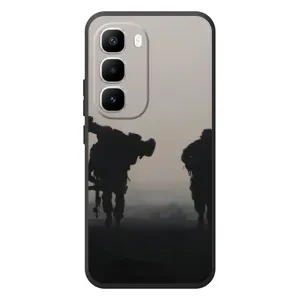 Чохли на військову тематику для Infinix Hot 60 Pro Plus (Бій солдат)