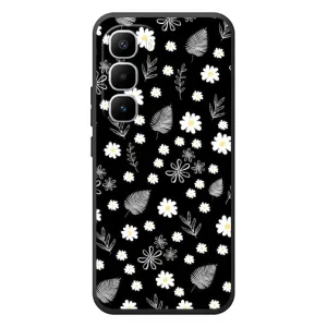 Чохли з тематикою "КВІТИ" на Infinix Hot 60 Pro Plus (цвітіння на чорному)