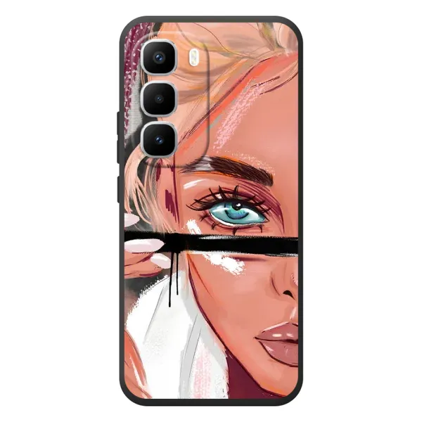 Чехол с рисунком «Девушка и ресницы» для Infinix Hot 60 Pro Plus Чехол с рисунком «Девушка и ресницы» для Infinix Hot 60 Pro Plus