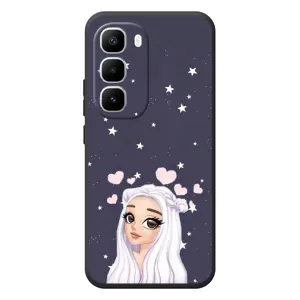 Чохол Стильні дівчата на Infinix Hot 60 Pro Plus (Дівчина та серця)