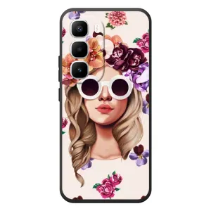 Чохол з картинкою Модні Дівчата Infinix Hot 60 Pro Plus (Дівчина в окулярах)