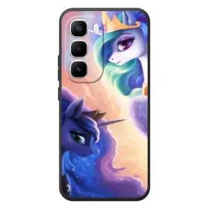 Чехол Unicorn на Infinix Hot 60 Pro Plus (Единорожки на тучках)