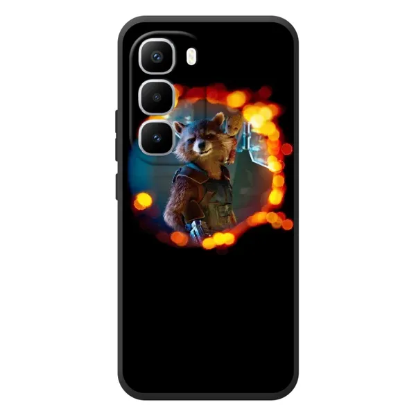 Чехол с рисунком «Енот Ракета» для Infinix Hot 60 Pro Plus Чехол с рисунком «Енот Ракета» для Infinix Hot 60 Pro Plus