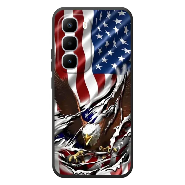 Чехол с рисунком «Флаг USA» для Infinix Hot 60 Pro Plus Чехол с рисунком «Флаг USA» для Infinix Hot 60 Pro Plus
