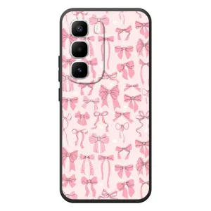 Чохол банти для Infinix Hot 60 Pro Plus (Фон бантики)
