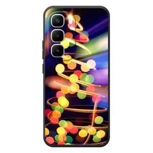 Чехол Новогодняя Елка на Infinix Hot 60 Pro Plus (Гирлянды)