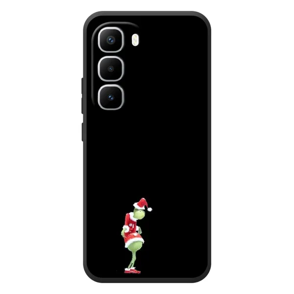 Чехол с рисунком «Гринч на чорном» для Infinix Hot 60 Pro Plus Чехол с рисунком «Гринч на чорном» для Infinix Hot 60 Pro Plus