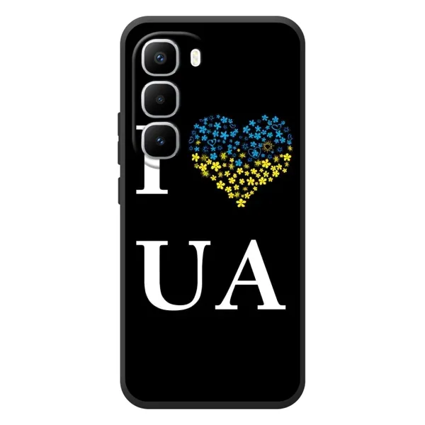 Чехол с рисунком «I Love UA» для Infinix Hot 60 Pro Plus Чехол с рисунком «I Love UA» для Infinix Hot 60 Pro Plus