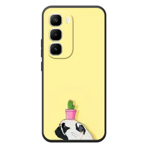 Бампер для Infinix Hot 60 Pro Plus с картинкой "Песики" (Кактус на голове)