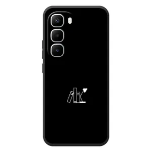 Чохол з картинками на чорному фоні для Infinix Hot 60 Pro Plus (Книжки)