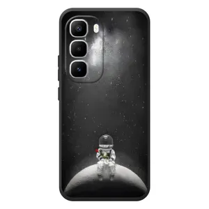 Силіконовый Чохол з принтом "Космонавти" на Infinix Hot 60 Pro Plus (Космонавт романтик)