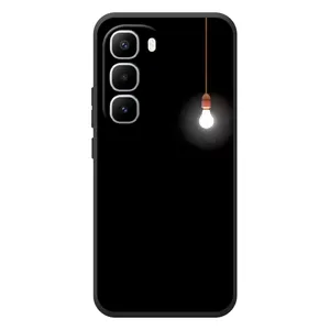 Чохол з картинками на чорному фоні для Infinix Hot 60 Pro Plus (Лампочка)
