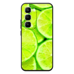 Чехол с изображением вкусной еды для Infinix Hot 60 Pro Plus (Лайм)