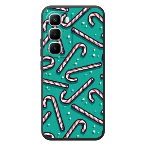Силиконовый бампер на рождество для Infinix Hot 60 Pro Plus (Леденцы)