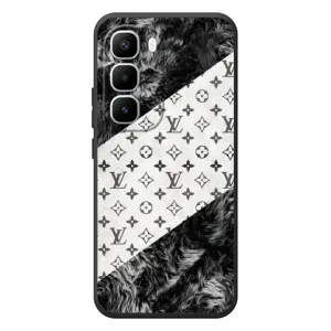 Чехол Стиль Louis Vuitton на Infinix Hot 60 Pro Plus (LV на белом)