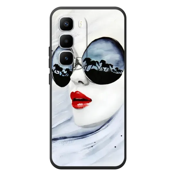 Чехол с рисунком «Любительница коней» для Infinix Hot 60 Pro Plus