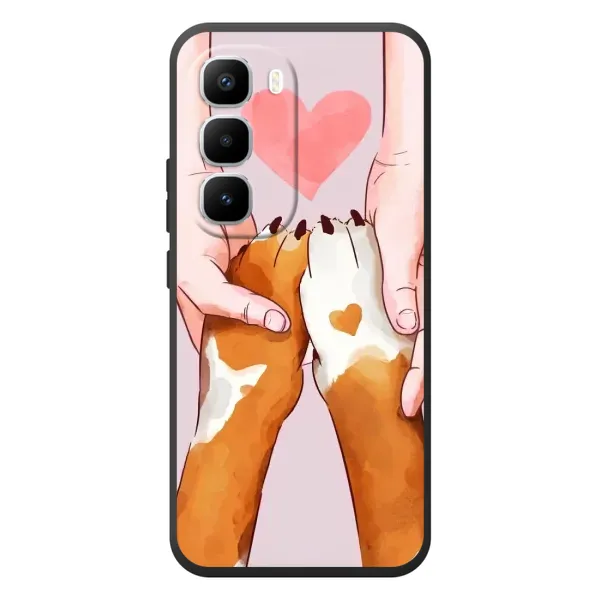 Чехол с рисунком «Любовь к собакам» для Infinix Hot 60 Pro Plus Чехол с рисунком «Любовь к собакам» для Infinix Hot 60 Pro Plus
