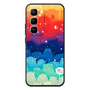 Силиконовый чехол с котиком для Infinix Hot 60 Pro Plus (Mew)