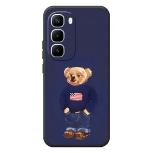 Чехлы Мишка Тедди для Хот 60 Про Плюс (Мишка USA)