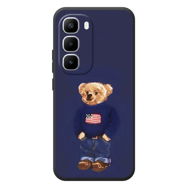 Чехол с рисунком «Мишка USA» для Infinix Hot 60 Pro Plus