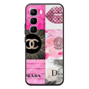 Чохол (Dior, Prada, YSL, Chanel) для Infinix Hot 60 Pro Plus (Модніца)