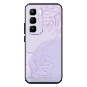 Чохол квітковий дизайн для Infinix Hot 60 Pro Plus (Монстера фіолетова)