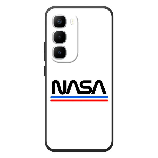 Чехол с рисунком «NASA на белом фоне» для Infinix Hot 60 Pro Plus