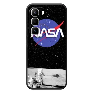 Силіконовый бампер з принтом "Наса" на Infinix Hot 60 Pro Plus (Nasa на місяці)