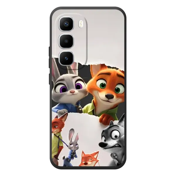 Чехол с рисунком «Персонажи Зоо» для Infinix Hot 60 Pro Plus Чехол с рисунком «Персонажи Зоо» для Infinix Hot 60 Pro Plus
