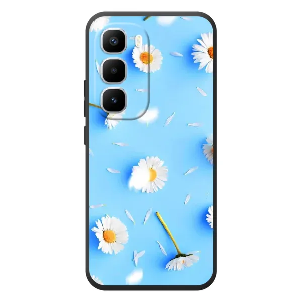 Чехол с рисунком «ромашки на голубом» для Infinix Hot 60 Pro Plus
