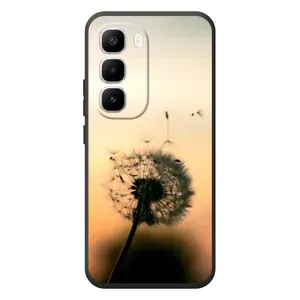 Силіконовий Чохол з кульбабками на Infinix Hot 60 Pro Plus (Роздмухана кульбабка)