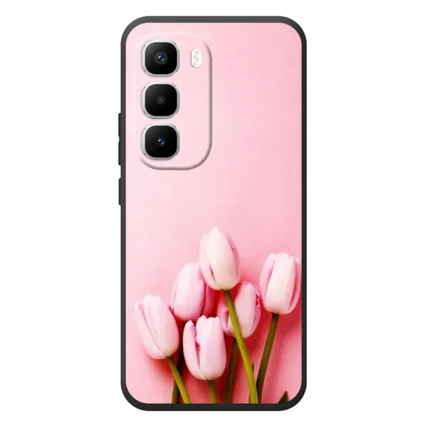 Чехол с рисунком «Розовые тюльпаны» для Infinix Hot 60 Pro Plus Чехол с рисунком «Розовые тюльпаны» для Infinix Hot 60 Pro Plus