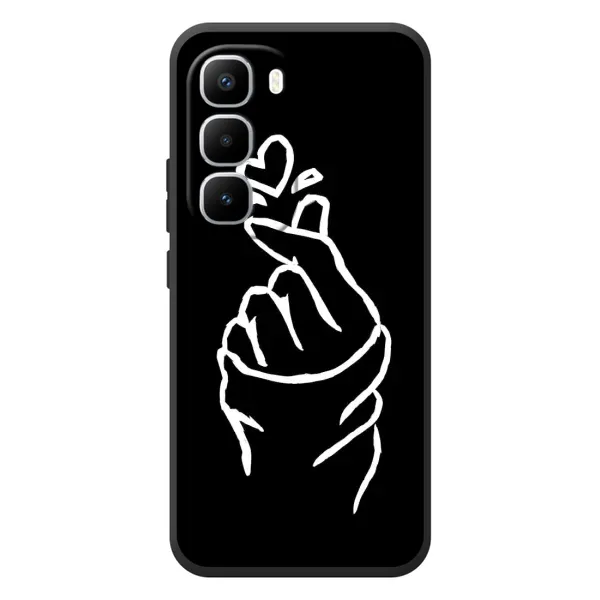 Чехол с рисунком «Сердце на черном» для Infinix Hot 60 Pro Plus Чехол с рисунком «Сердце на черном» для Infinix Hot 60 Pro Plus
