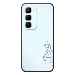 Чехлы (Знак сердечка) на Infinix Hot 60 Pro Plus (Сердце на голубом)