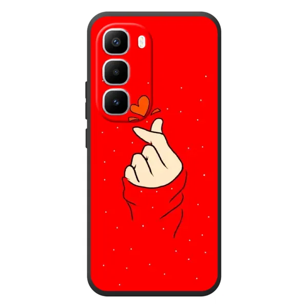 Чехол с рисунком «Сердце на красном» для Infinix Hot 60 Pro Plus Чехол с рисунком «Сердце на красном» для Infinix Hot 60 Pro Plus