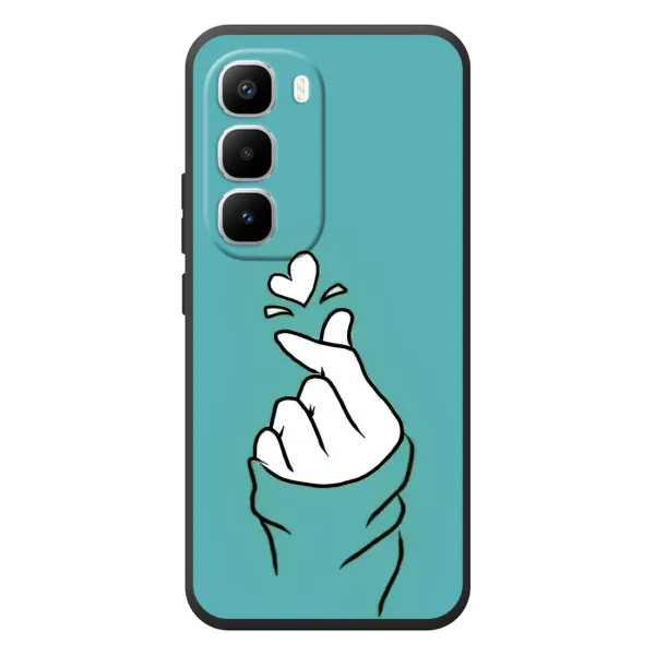 Чехол с рисунком «Сердечко на бирюзовом» для Infinix Hot 60 Pro Plus Чехол с рисунком «Сердечко на бирюзовом» для Infinix Hot 60 Pro Plus