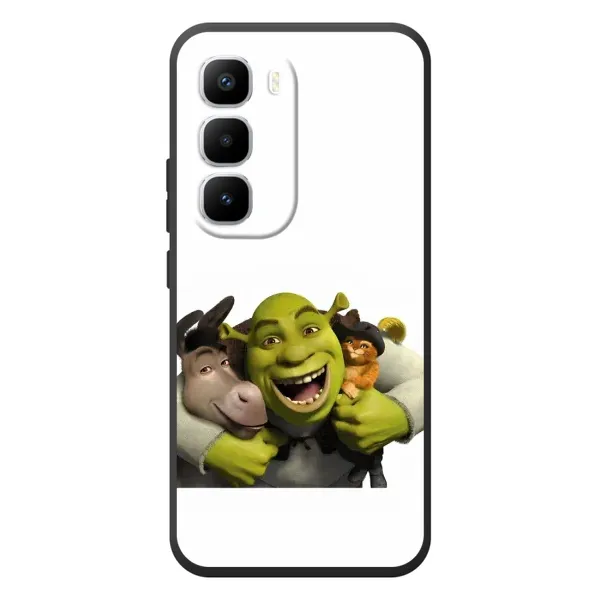 Чехол с рисунком «Шрек осел и кот» для Infinix Hot 60 Pro Plus Чехол с рисунком «Шрек осел и кот» для Infinix Hot 60 Pro Plus