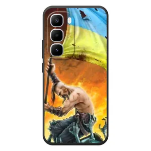 Чехол с картинкой (Патриотический КОЗАК) на Infinix Hot 60 Pro Plus (Сильный Козак)