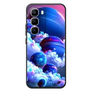 Чохли КОСМОС на Infinix Hot 60 Pro Plus (Сині планети)
