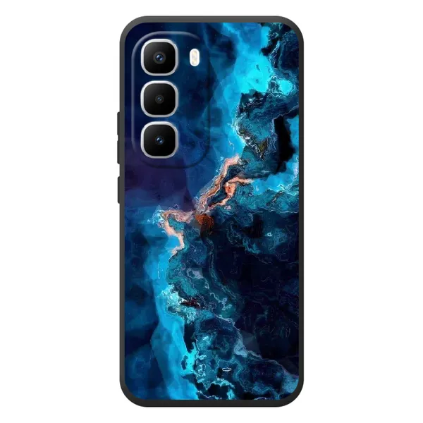 Чехол с рисунком «Синий мрамор» для Infinix Hot 60 Pro Plus Чехол с рисунком «Синий мрамор» для Infinix Hot 60 Pro Plus