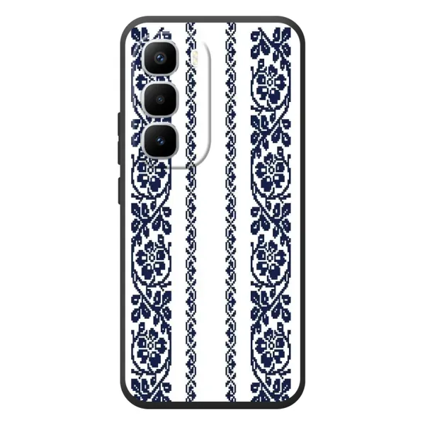 Чехол с рисунком «Синяя вышиванка» для Infinix Hot 60 Pro Plus Чехол с рисунком «Синяя вышиванка» для Infinix Hot 60 Pro Plus