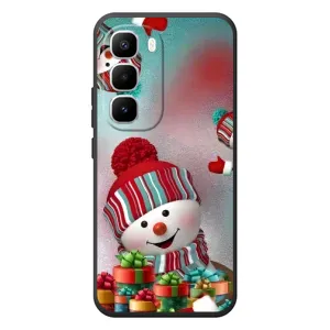 Чехлы на Новый Год Infinix Hot 60 Pro Plus (Снеговик в шапке)