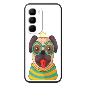 Бампер для Infinix Hot 60 Pro Plus с картинкой "Песики" (Собака Король)