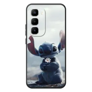 Чохол з малюнком Стіч для Infinix Hot 60 Pro Plus (Стіч з квіткою)