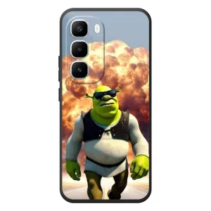 Печатный чехол с принтом Шрек для Infinix Hot 60 Pro Plus (Эпичный взрыв Шрек)