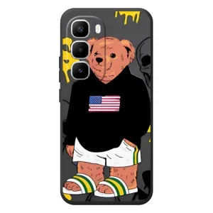 Чехлы Мишка Тедди для Хот 60 Про Плюс (Teddy USA)