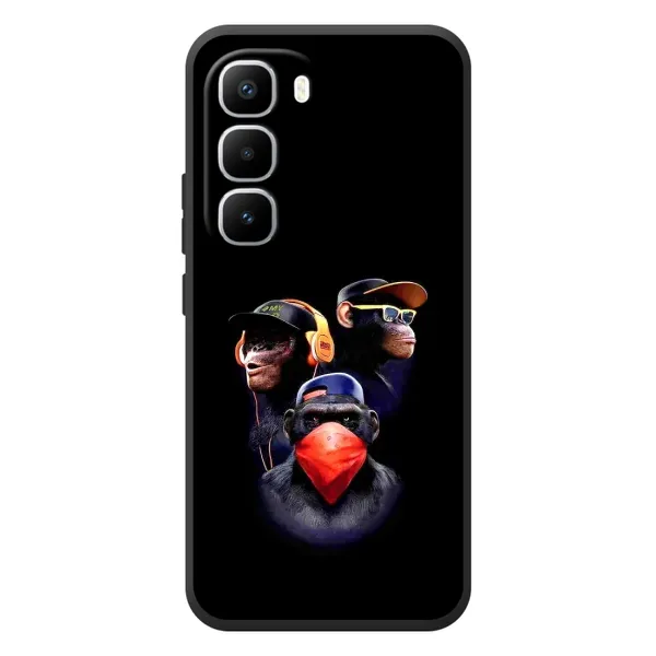Чехол с рисунком «Три обезьяны» для Infinix Hot 60 Pro Plus Чехол с рисунком «Три обезьяны» для Infinix Hot 60 Pro Plus