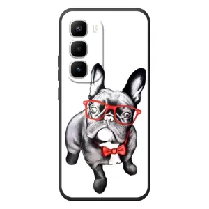 Бампер для Infinix Hot 60 Pro Plus с картинкой "Песики" (В очках)
